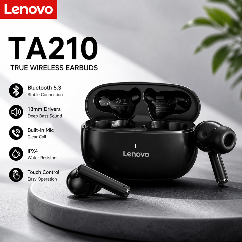 Anc Wireless Over Ear Headphones - سماعات رأس لاسلكية جديدة من لينوفو