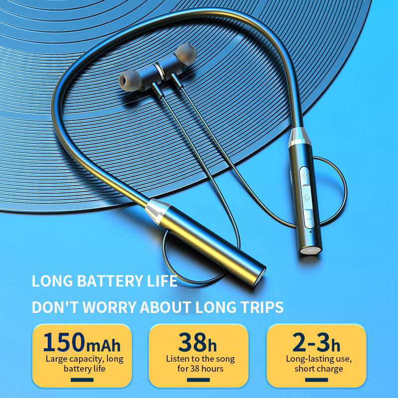 Fone بلوتوث 5.0 سماعات بشريط ح - مراجعة Magnetic Neckband Sports Earphones وسعره