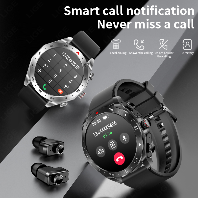 ساعة ذكية LIGE TWS 2 في 1 مع س - مراجعة Sleep Mask Headphones Bluetooth وسعره