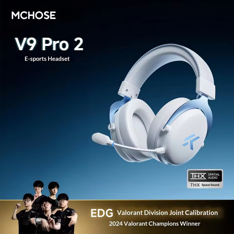 سماعة ألعاب لاسلكية MCHOSE V9  - مراجعة Anc Wireless Over Ear Headphones وسعره